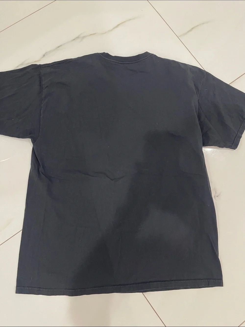 Nike Black Tee with Teal Geometric 